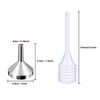 10 Pack Small Metal Funnels with 2 Pack Mini Pipette