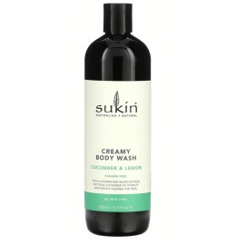 Sukin Australian Natural Creamy Body Wash With Cucumber & Lemon - 16.9 Oz