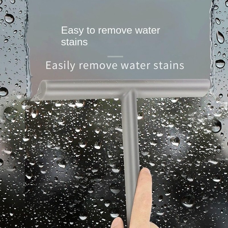 yksiahfi Shower Squeegee Glass Clean Scraper Hanger Floor Window Cleaning