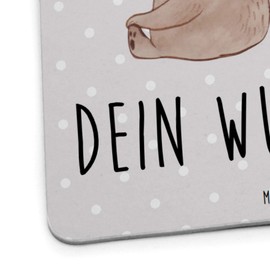 Mr. & Mrs. Panda Personalisierter Bierdeckel Bär Kind 25er Set - Personalisierte Geschenke, Vatertag, Haare kämmen, Danke Mama, Gastgeschenk Hochzeit