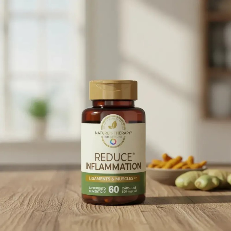 Suplemento Nutricional de Cúrcuma y Glucosamina de Nature's Therapy para