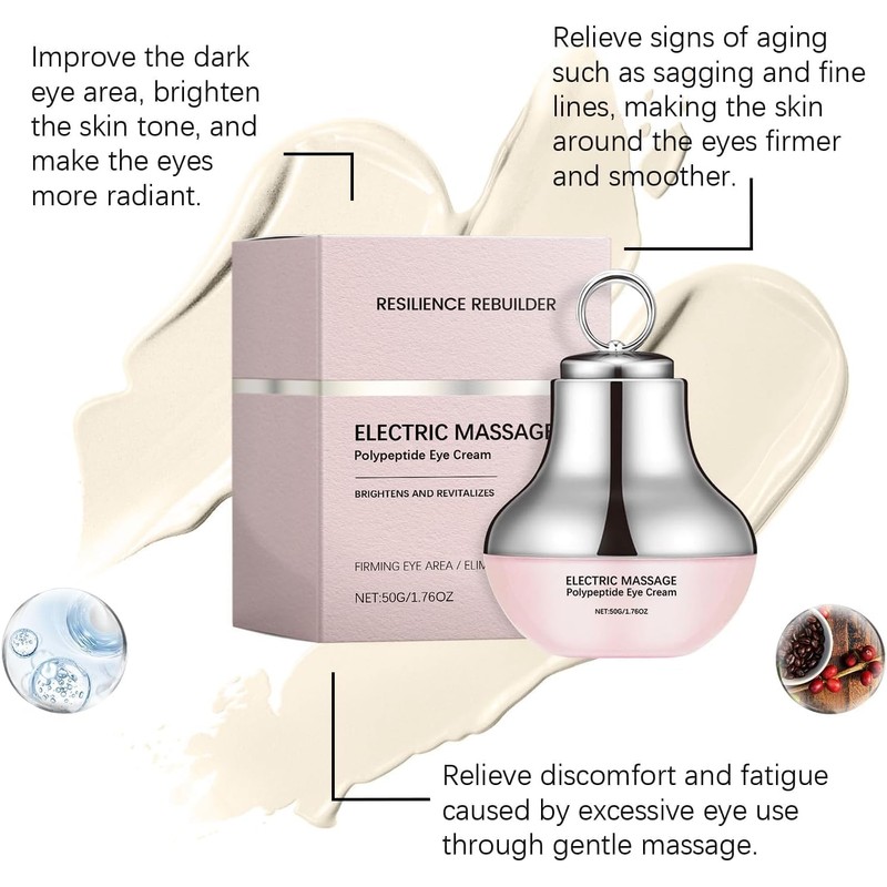 Electric Massage Eye Cream, Polypeptide Dark Circle Treatment, Firming and