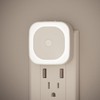 YUNLEX 2 Pack Plug in Night Light with Motion Sensor
