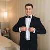 Mesybveo Pack of 2 Men's Bow Ties, Black, Bow Tie