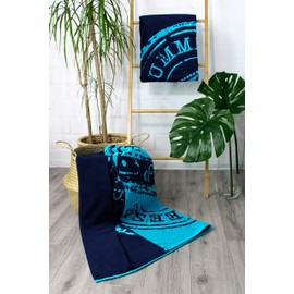 jilda-tex Beach Towel Bath Towel - 90 x 180 cm - 100% Cotton Velour Terry Cloth Easy Care., 90 x 180 cm
