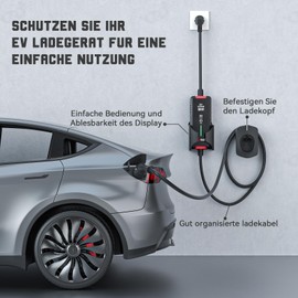 MCEVKELN Type 2 Wall Mount | Holder EV Charger EV Charging Box Holder, Charging Cable Wall Holder Wall Box Cable Holder Organiser Holder Wall Box Charging Station Accessories for Various Sizes, Max 13