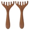 Outanaya 2PCS Wooden Hair Comb Scalp Massager Tool for Scalp