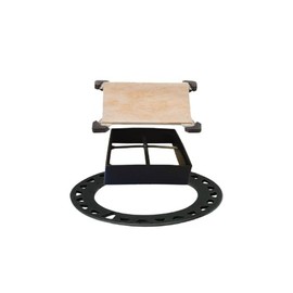 Schluter Kerdi-Drain Grate Kit Tile with Integrated Slope Bonding Flange - Ideal for Bathroom or Wet Rooms - 4", Adjustable - KD4GRKECS