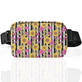 Sunflower Fanny Pack for Women Casual Belt Bag Waterproof Purse Lightweight Waist Bags with Adjustable Straps Wallet Travel Presents Workout