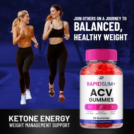 Rapid Slim (5 Pack) Rapid Slim ACV Gummies Supplement – RapidSlim+ ACV Gummy Natural Blend