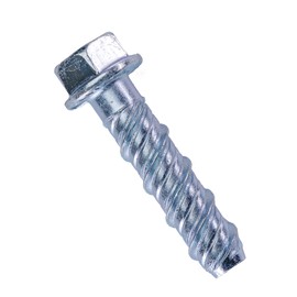 CONFAST LDC38134 3/8" x 1-3/4" Zinc Plated Large Diameter Concrete Screw for Anchoring to Masonry, Brick or Block (25 per Box)