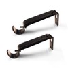Curtain Rod Brackets Heavy Duty Drapery Hardware Adjustable Rod Holders
