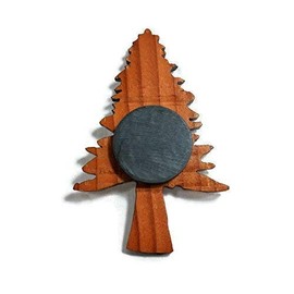 Redwood Tree Wood Refrigerator Magnet Made in USA California Redwood Handmade