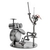 STEEMO Screw Man Musician Drummer Gift Metal Decoration 13 x