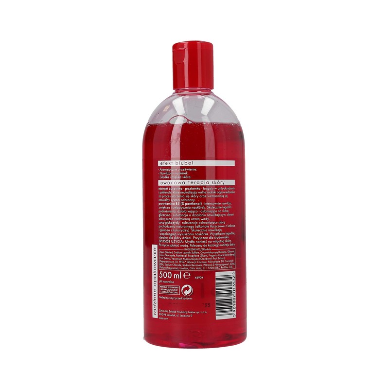 ZIAJA cranberry & wild strawberry shower gel soap 500 ml