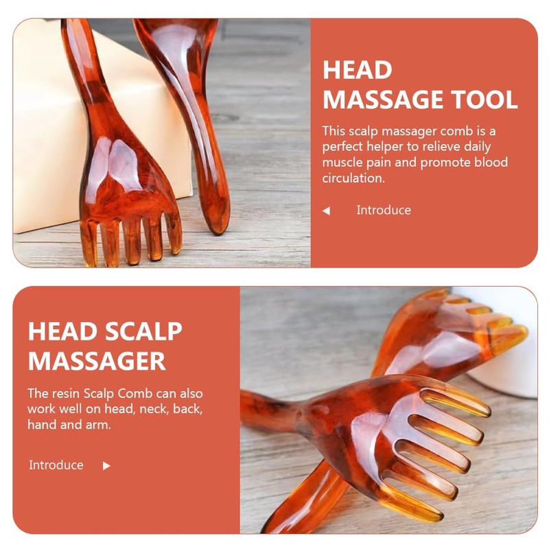 Healifty 4 Pcs Guasha Scraping Massage Tool Massage Comb Facial