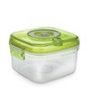 Vacucraft Plastic Food Storage Containers with Airtight Lids - Square