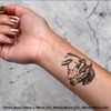 4 x 'Two Horses' Temporary Tattoos - Water Resistant, Skin-Safe,