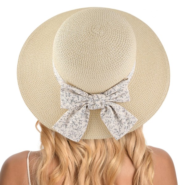 Gajaous Beach Straw Hats for Women Summer Beach UV Hat
