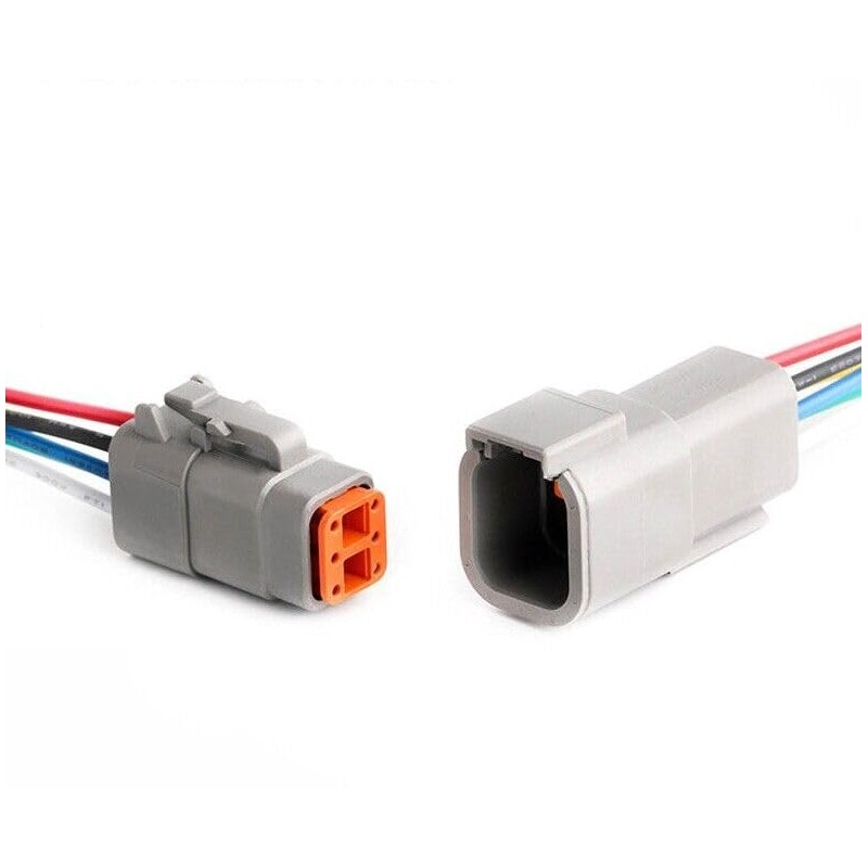 Deutsch DTM 2/3/4/6/8/12 Pin Pre-wired Electrical Wire Connector Set 20-24