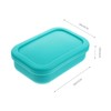 Vaguelly Portable Folding Sealed Fruit Storage Box Rectangular Food Container