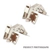 Qrity Cupboard Hinges - 2 Pack, 90 Degree Flap Hinges,