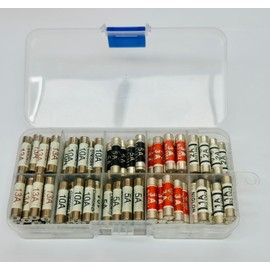 Ledangel Basics FuseBox – 100x Colour-Coded BS1362 Plug Fuses (1A–13A) in Portable Carry Case | Ideal for Appliances, DIY, & Home Repairs