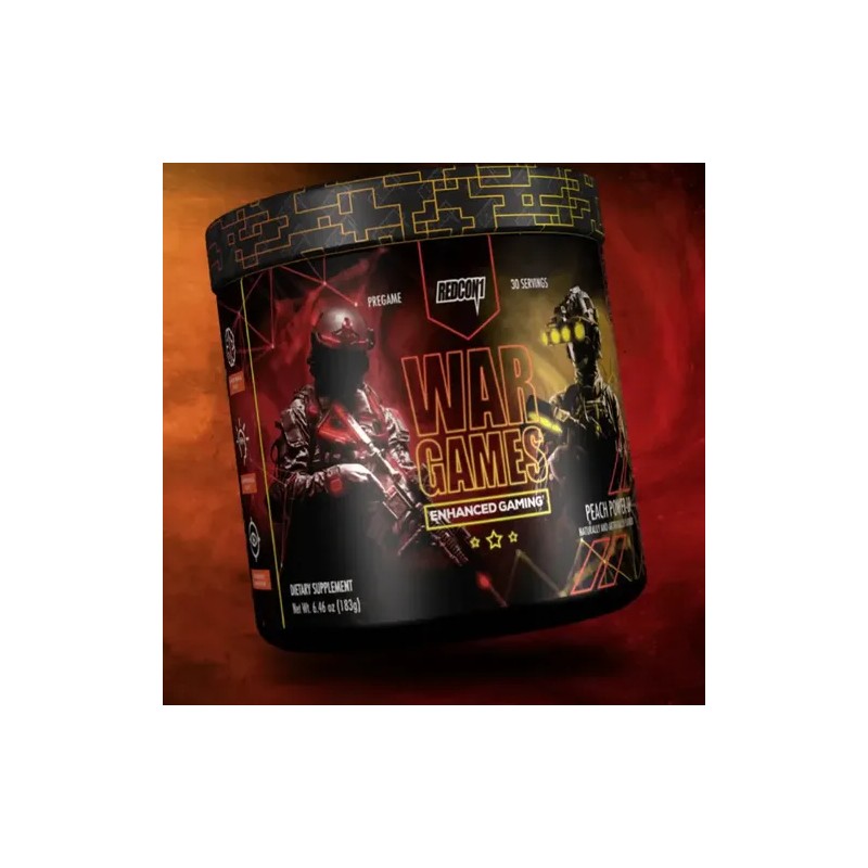 Redcon1 War Games Sin Cafeína Suplemento Nootrópico Enfoque Sabor Peach