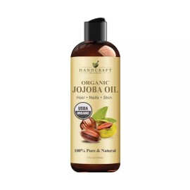 100% Pure Handcraft USDA Organic Jojoba Oil 8 fl. oz – 100% Pure & Natural for Skin, Face,