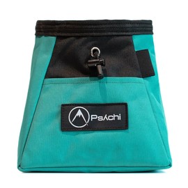 Psychi OG Chalk Bucket Bag with Storage Pockets For Rock Climbing Bouldering (Turquoise)