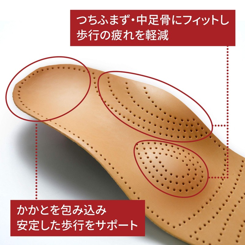 Mr Minit Leather Insole, 3D (46 (29.0-29.5)), natural/black