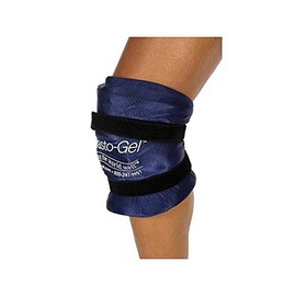 Elasto-Gel Therapy Knee Wrap w/ Patella Hole Large/X-Large 10x20 diamond shape 2 straps KW6005 by Elasto-Gel