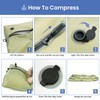 BAGAIL TPU Vacuum Bag for Travel, Reusable Compression Bag with