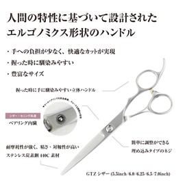 DEEDS GTZ Scissor Professional Japanese Shears Maker, 6.5 Inch, For Hairdressers and Haircuts, Professional Barber
