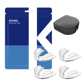 KOHEEL MG Moldable Mouth Guard for Teeth Grinding and Clenching, Perfect Fit Night Guard, Dental Guard for Bruxism Relief, 4 Count (4 Large)