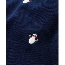 Gymboree,and Toddler Embroidered Sleeveless Skirtall Jumpers,Navy Snowman,5T