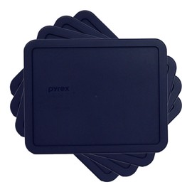 Pyrex 7212-PC 11-Cup Blue Food Storage Replacement Lid (4-Pack) - Made in USA