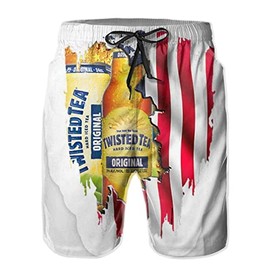 T-Wisted T-Ea Mens Swim Trunks Casual Beach Shorts Quick Dry Summer Boardshorts with Pockets Surf Short Board Large