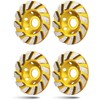 4 Pcs Turbo Row Diamond Grinding Cup Wheel, Concrete Turbo