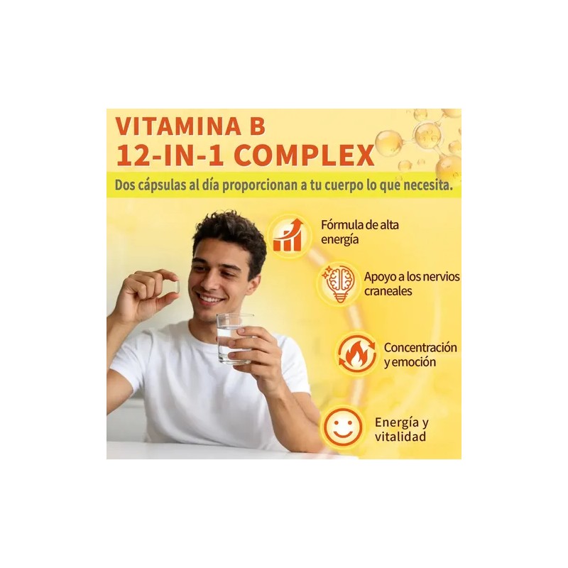 Gwynne Complejo Vitamina Receta B12 Colina Magnesio Inositol Apoyo Energía