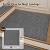Deerly Comfortable Stair Landing Carpet Non Slip Breathable Linen Rug