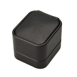 Black Leatherette Ring Box