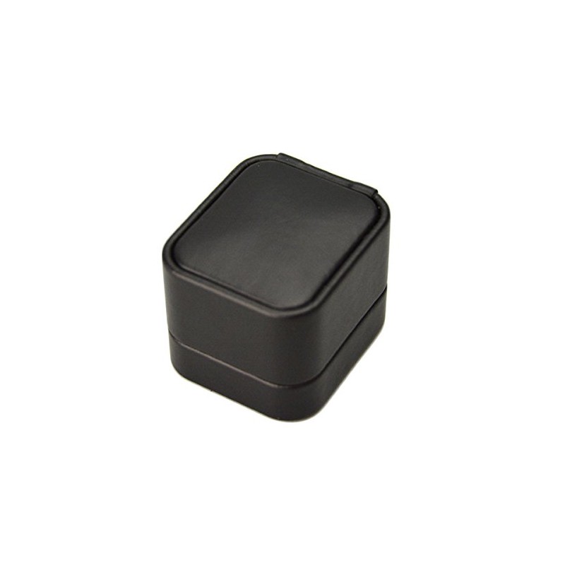 Black Leatherette Ring Box
