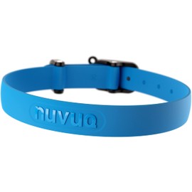 Waterproof Dog Collar - Durable, Comfortable and Adjustable Outdoor Dog Collar with Wear Resistant Buckle and ID Tag Ring for Large Dogs by Nuvuq (Blue, Large)