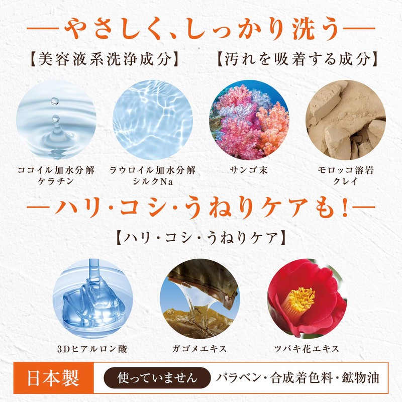 Rich Moroccan Premium Oil Shampoo [300ml/Bulgarian Rose Scent] Argan Oil