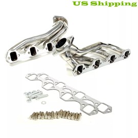1st-racing Stainless Steel Shorty Exhaust Headers GT40P for 1986-1993 Ford Mustang 5.0L V8