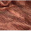 wowfabric4less123 Rust Black Sequins Dot Fabric 44” Width Sold By