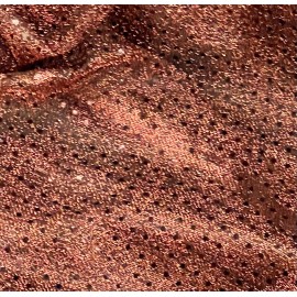 wowfabric4less123 Rust Black  Sequins Dot Fabric 44” Width Sold By The Yard
