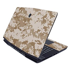 MightySkins Skin for Alienware M17 (2019) - Desert Camo | Protective, Durable, and Unique Vinyl Decal wrap Cover | Easy to Apply, Remove, and Change Styles | Made in The USA