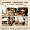 Corduroy Lumbar Roll Support Pillow for Office Chair, Car, Gaming